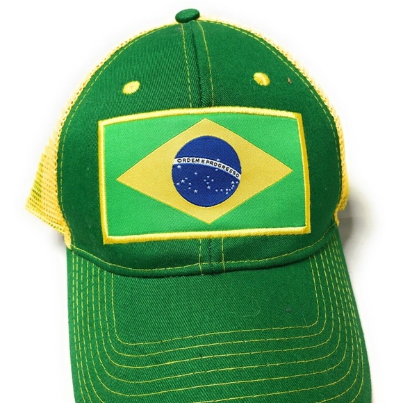 Brazil Trucker Hat Ordem E Progresso - Picture 1 of 6